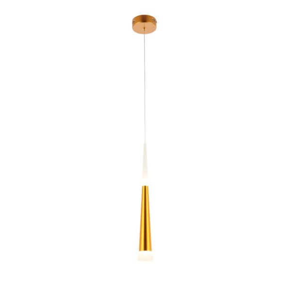 SLE200103-01 Светильник подвесной Золотистый/Золотистый, Белый LED 1*7W 3000K ОРПЕЛО