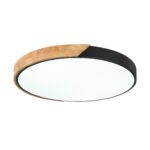 SLE200942-01 Светильник потолочный Черный, Светлое дерево/Белый LED 1*45W 3000K/4000K/6000K ФЕСТА — изображение 3