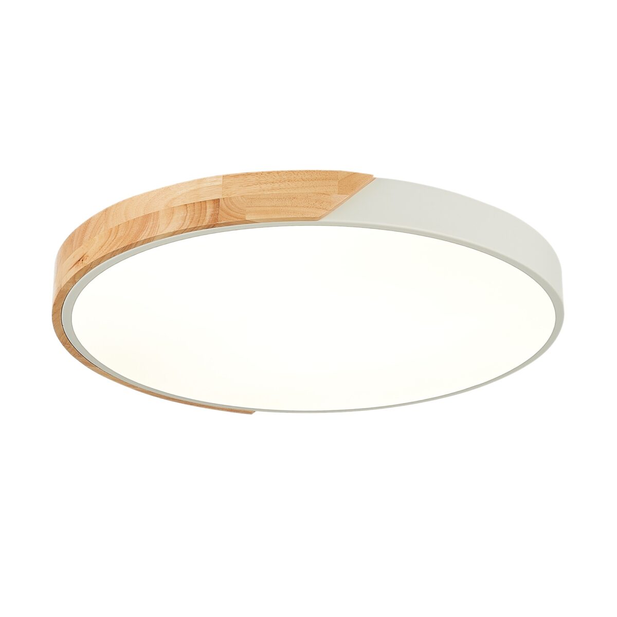 SLE200952-01 Светильник потолочный Белый, Светлое дерево/Белый LED 1*45W 3000K/4000K/6000K ФЕСТА — изображение 1