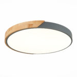 SLE200972-01 Светильник потолочный Серый, Светлое дерево/Белый LED 1*45W 3000K/4000K/6000K ФЕСТА