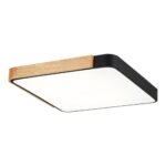 SLE201242-01 Светильник потолочный Черный, Светлое дерево/Белый LED 1*42W 3000K/4000K/6000K ФЕСТА