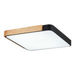 SLE201242-01 Светильник потолочный Черный, Светлое дерево/Белый LED 1*42W 3000K/4000K/6000K ФЕСТА — изображение 3