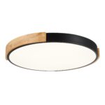 SLE201342-01 Светильник потолочный Черный, Светлое дерево/Белый LED 1*40W 3000K/4000K/6000K ДЕЛИА — изображение 2