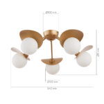 SLE220502-05 Светильник потолочный Золотистый/Белый G9 5*5W БОЛЬЦАНО — изображение 4