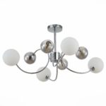 SLE220912-08 Светильник потолочный Хром/Белый, Дымчатый G9 LED 8*5W ФОРМАЙО — изображение 2