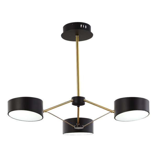 SLE6005-402-03 Светильник потолочный Черный, Золотистый/Черный LED 3*10W ВАЛЛЕ