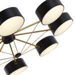 SLE6005-402-08 Светильник потолочный Черный, Золотистый/Черный LED 8*10W ВАЛЛЕ — изображение 5