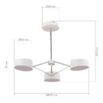 SLE6005-502-03 Светильник потолочный Белый, Хром/Белый LED 3*10W ВАЛЛЕ — изображение 6