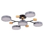 SLE6006-702-05 Светильник потолочный Серый/Серый LED 5*12W 3000K/4500K/6000K FAEMA — изображение 2