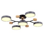 SLE6006-702-05 Светильник потолочный Серый/Серый LED 5*12W 3000K/4500K/6000K FAEMA — изображение 3