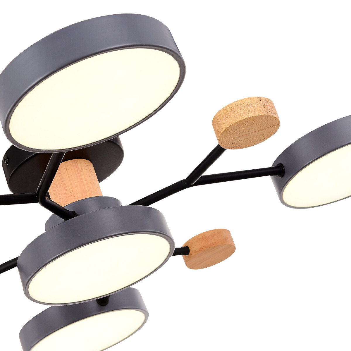 SLE6006-702-05 Светильник потолочный Серый/Серый LED 5*12W 3000K/4500K/6000K FAEMA — изображение 5