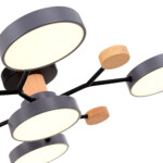 SLE6006-702-05 Светильник потолочный Серый/Серый LED 5*12W 3000K/4500K/6000K FAEMA — изображение 5