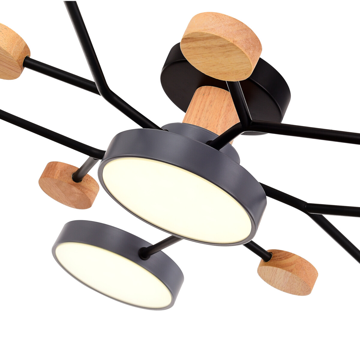 SLE6006-702-06 Светильник потолочный Серый/Серый LED 6*12W 3000K/4500K/6000K FAEMA — изображение 5