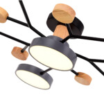 SLE6006-702-06 Светильник потолочный Серый/Серый LED 6*12W 3000K/4500K/6000K FAEMA — изображение 5