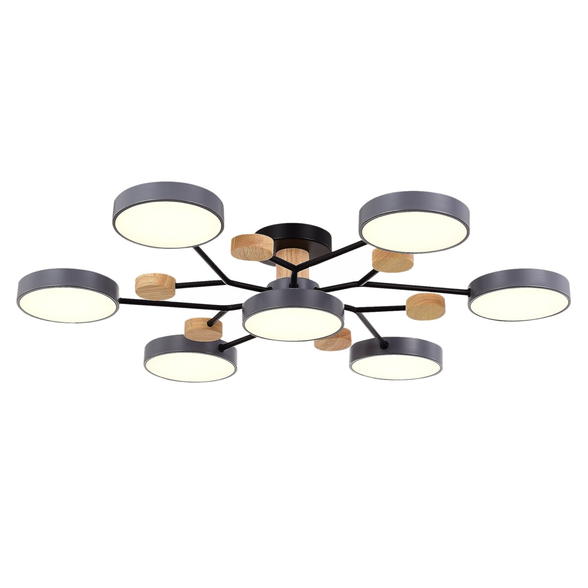 SLE6006-702-07 Светильник потолочный Серый/Серый LED 7*12W 3000K/4500K/6000K FAEMA — изображение 1