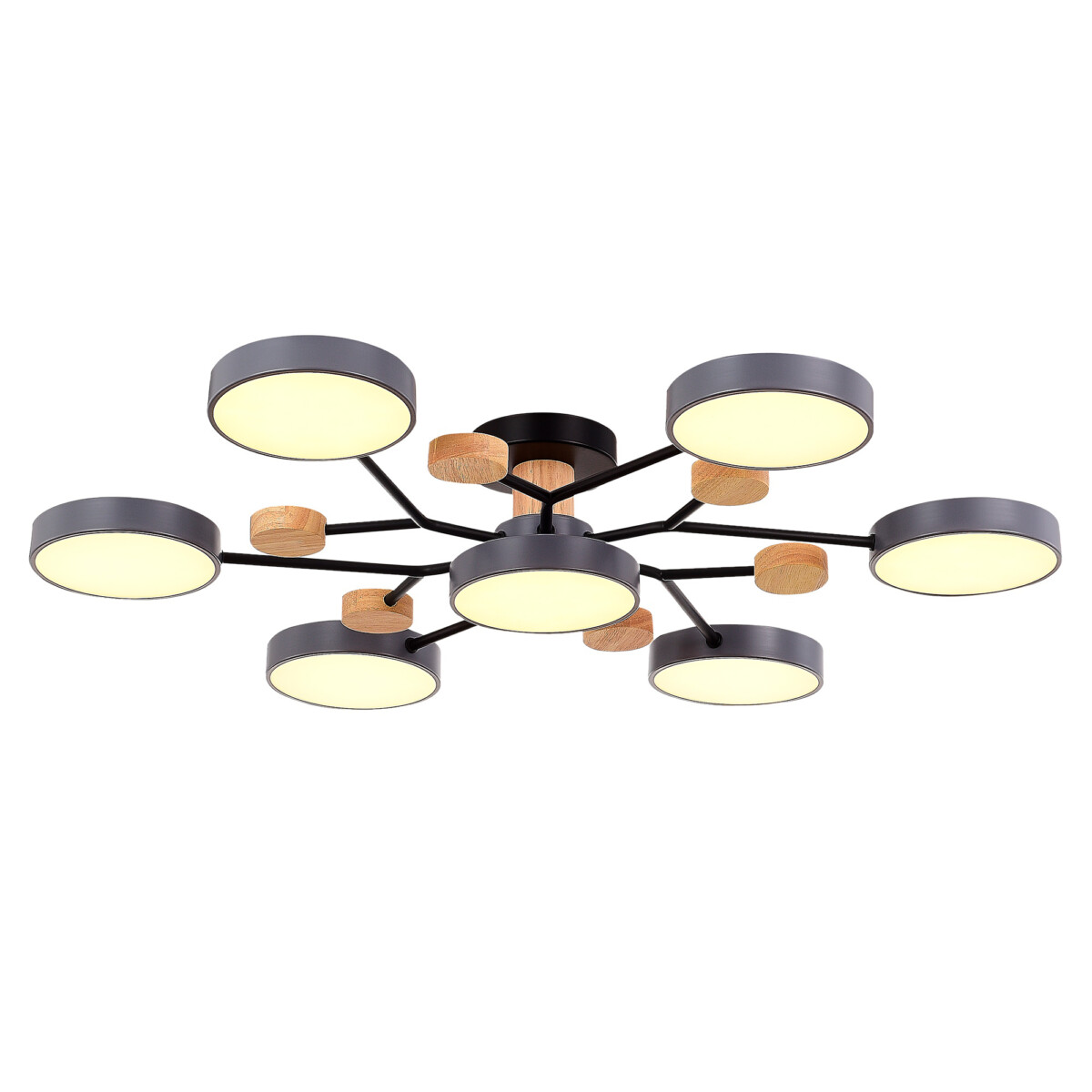 SLE6006-702-07 Светильник потолочный Серый/Серый LED 7*12W 3000K/4500K/6000K FAEMA — изображение 3