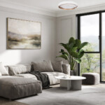 в наличии SLE6009-502-01 Светильник потолочный Белый/Белый LED 1*50W 3000K/4000K/6000K CROSBY - купить в интернет-магазине Светильники Торг