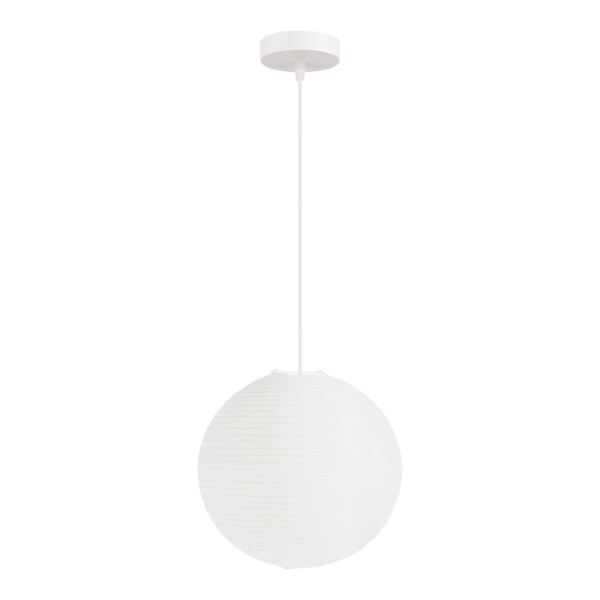в наличии SLE6020-503-01 Светильник подвесной EVOLUCE белый D300mm E27 1*60W MOON - купить в интернет-магазине Светильники Торг
