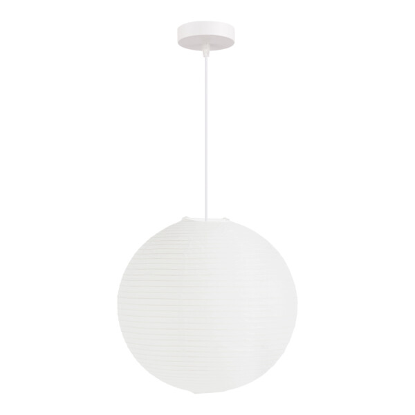 в наличии SLE6020-513-01 Светильник подвесной EVOLUCE белый D400mm E27 1*60W MOON - купить в интернет-магазине Светильники Торг