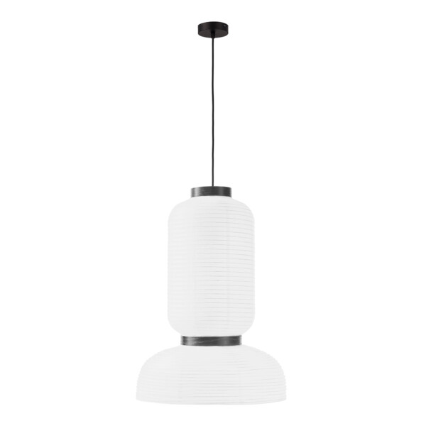 в наличии SLE6021-503-02 Светильник подвесной черный/белый D350*H500mm E27 2*60W LYKKE - купить в интернет-магазине Светильники Торг