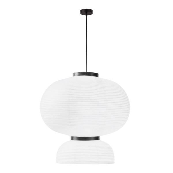 в наличии SLE6021-513-02 Светильник подвесной черный/белый D450*H480mm E27 2*60W LYKKE - купить в интернет-магазине Светильники Торг