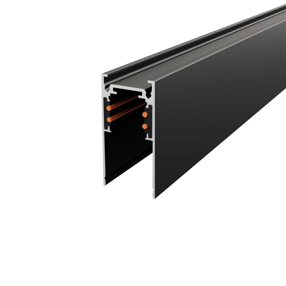 ST003.429.00 Шинопровод магнитный накладной ST-Luce Черный Длина 2 000мм SKYLINE 48 — изображение 1