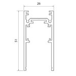 ST003.429.00 Шинопровод магнитный накладной ST-Luce Черный Длина 2 000мм SKYLINE 48 — изображение 4