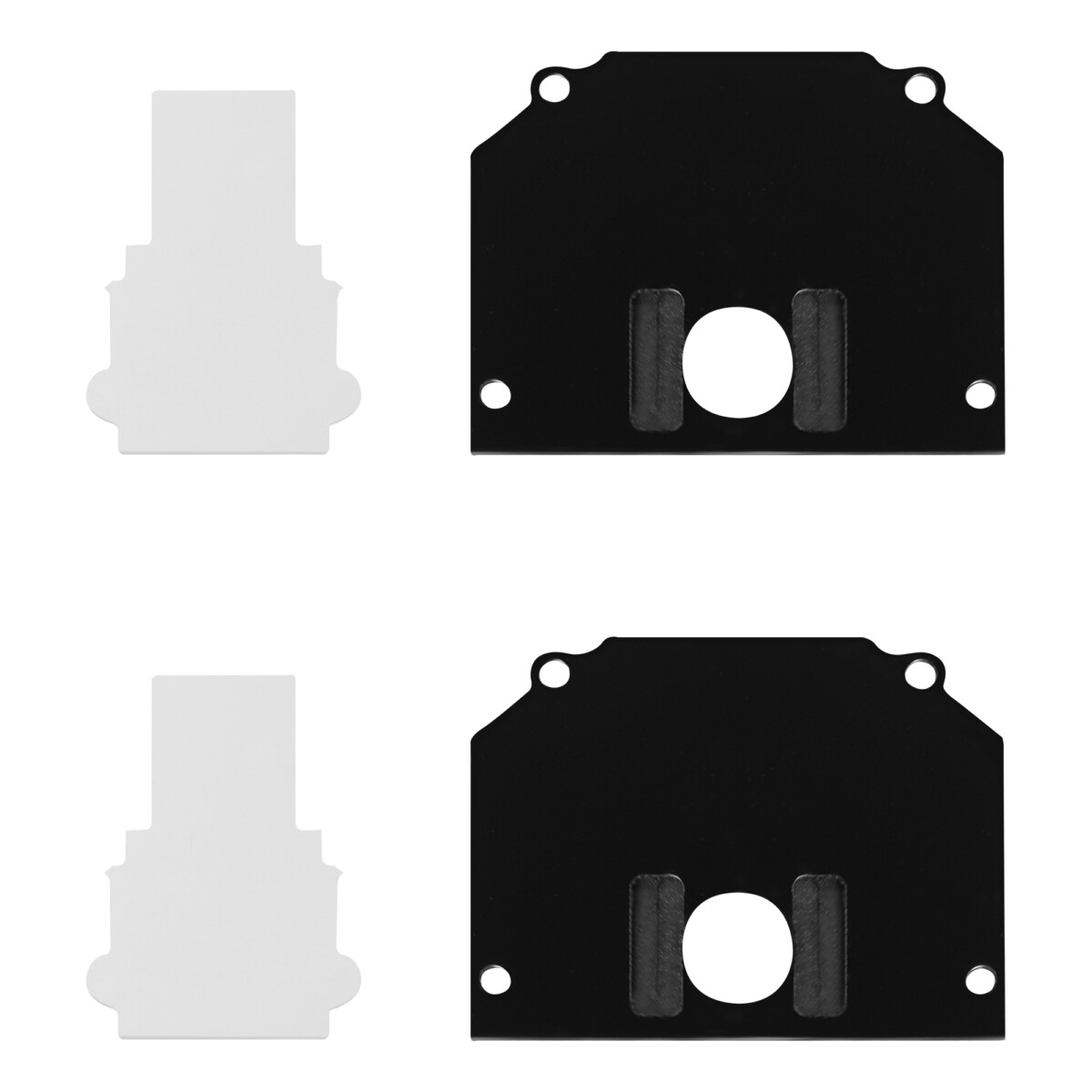 ST047.489.02 Торцевая заглушка (внешняя и внутрення 2+2шт)  ST-Luce Черный SKYLINE 48 — изображение 2