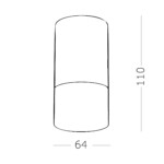ST100.502.05 Светильник потолочный Белый LED 1*5W 3000K 390Lm Ra>80 120° D64xH110 170-240V Накладные светильники — изображение 4
