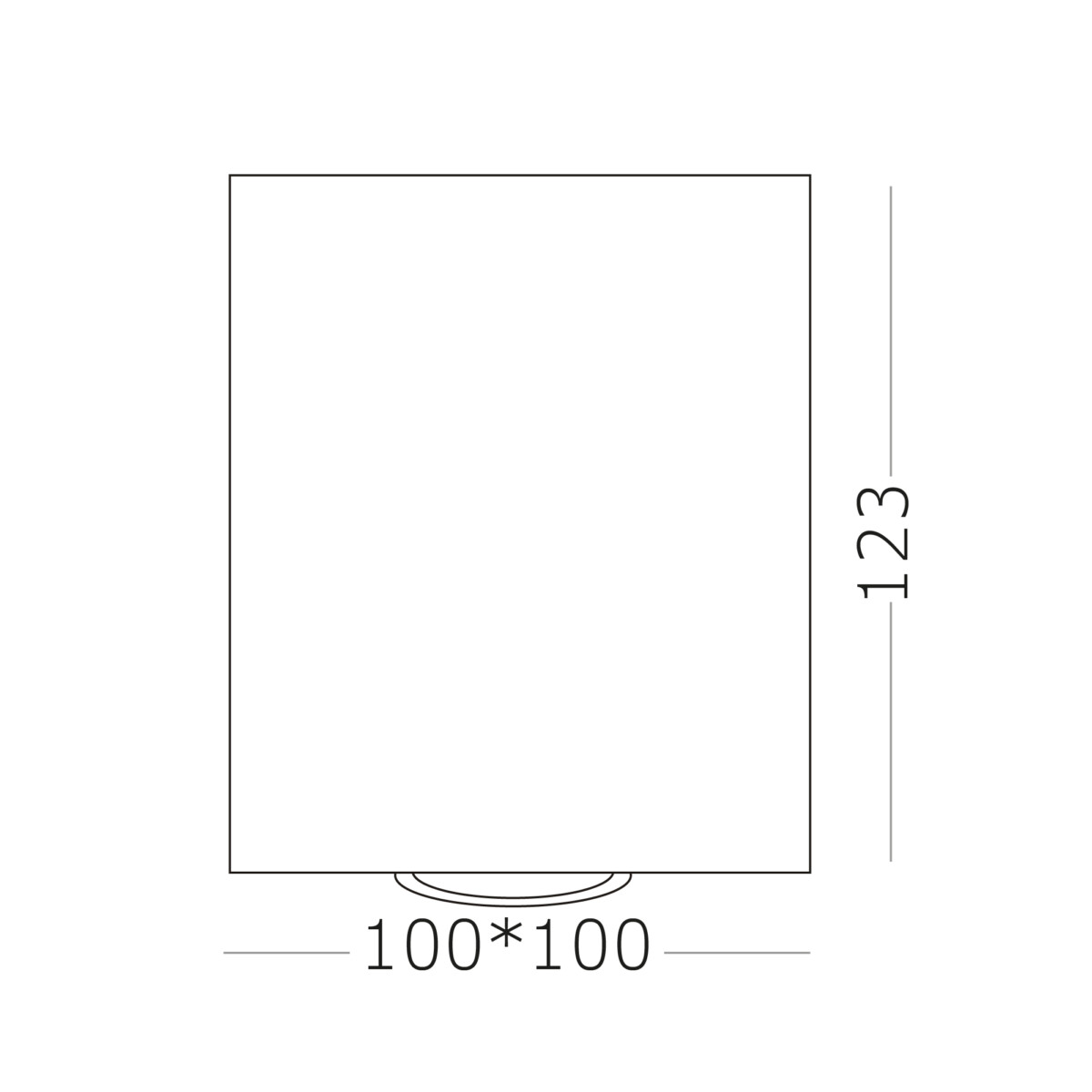 ST109.507.01 Светильник потолочный Белый GU10 1*50W  L100xW100xH123 220V Без ламп Накладные светильники — изображение 3