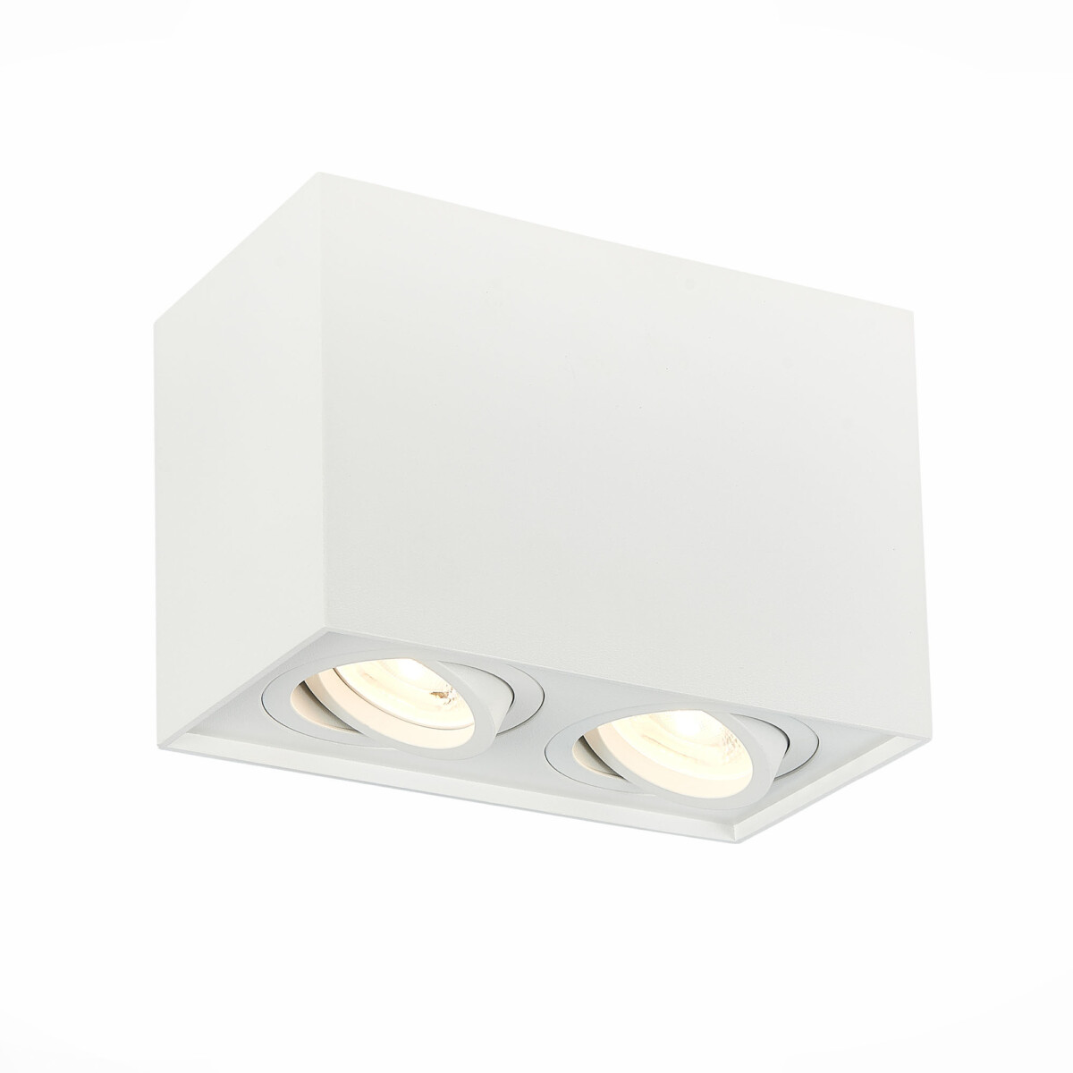 ST109.507.02 Светильник потолочный Белый GU10 2*50W  L181xW100xH123 220V Без ламп Накладные светильники — изображение 1