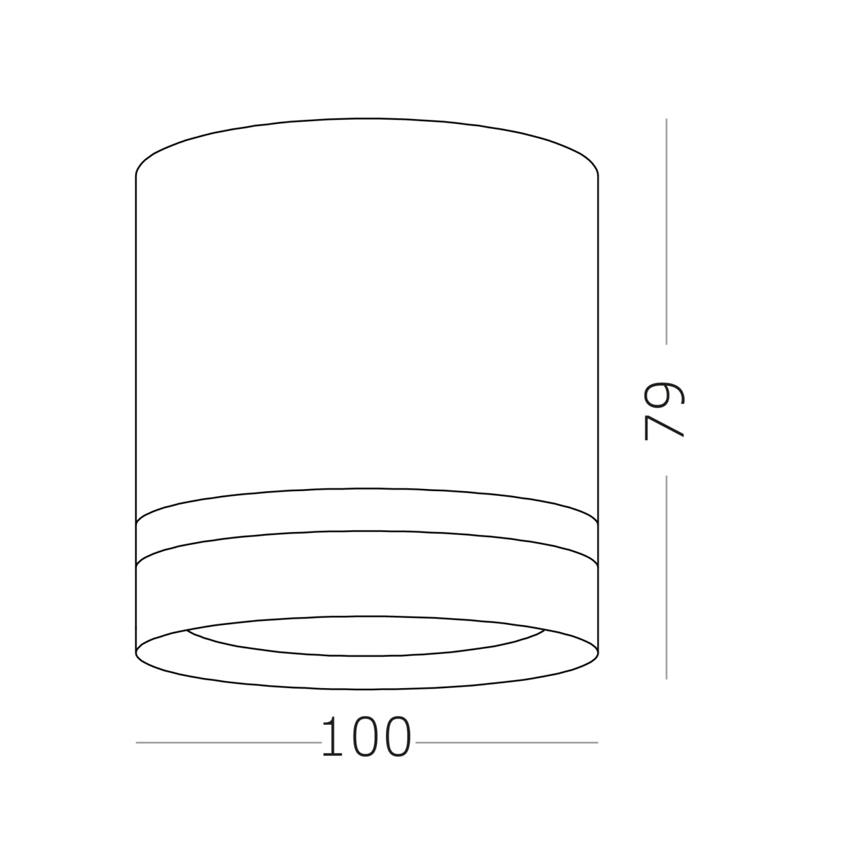 в наличии ST115.432.07 Светильник потолочный Черный LED 1*7W 3000K 490Lm Ra>90 120° IP20 D79xH100 170-240V Накладные светильники - купить в интернет-магазине Светильники Торг