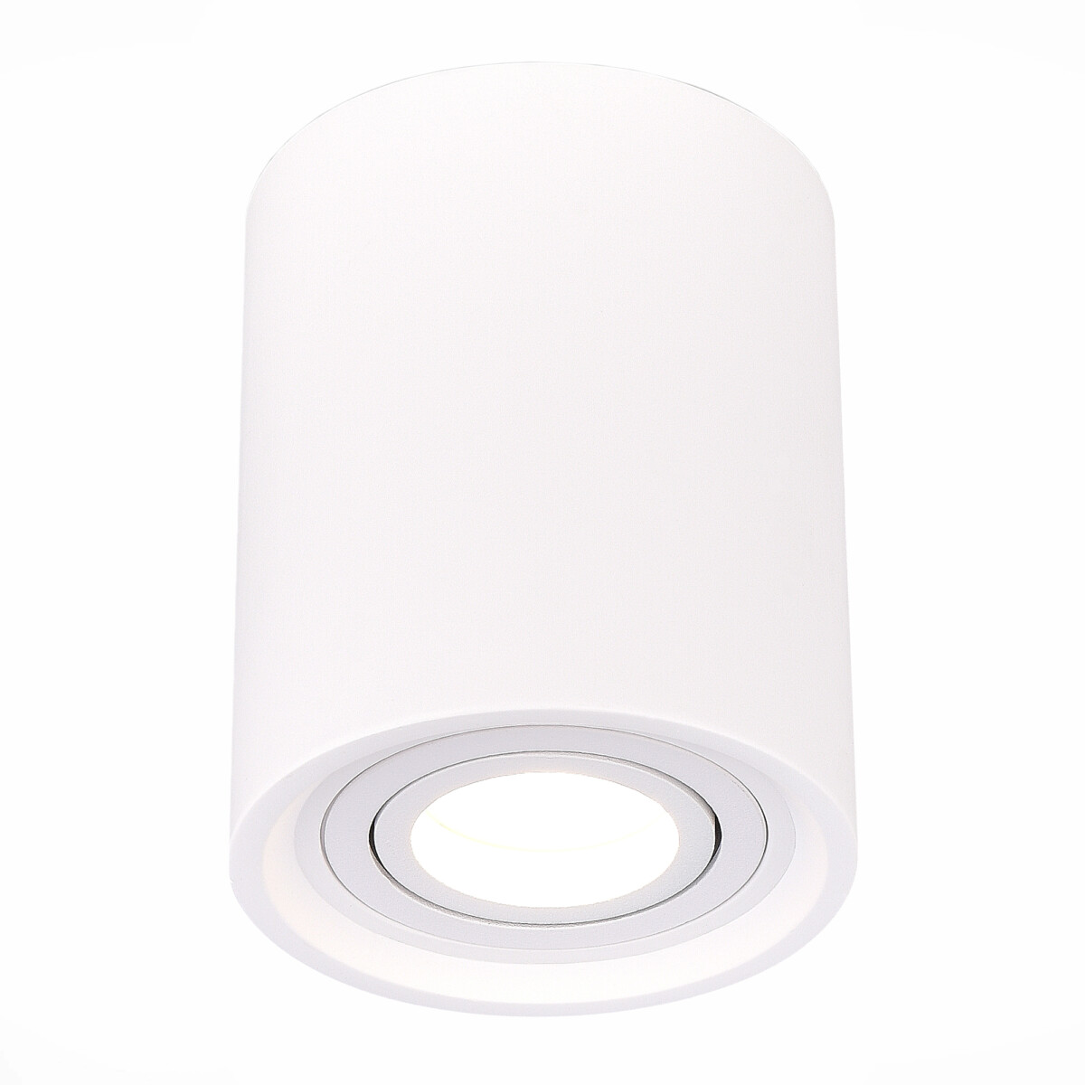 ST156.502.01_01W ST156.502.01 Светильник потолочный Белый GU10 1*50W IP20 D100xH120 180-240V Без ламп Накладные светильники — изображение 1