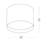 ST163.402.01 Светильник потолочный Черный GX53 1*50W IP20 D85xH60 220V Без ламп Накладные светильники — изображение 3