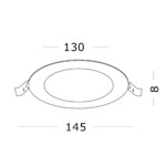 в наличии ST209.538.09 Св-к встр. Белый LED 1*9W 3000K 585Lm Ra80 110° IP20 D145xH8 90-265V Встраиваемые светильники - купить в интернет-магазине Светильники Торг