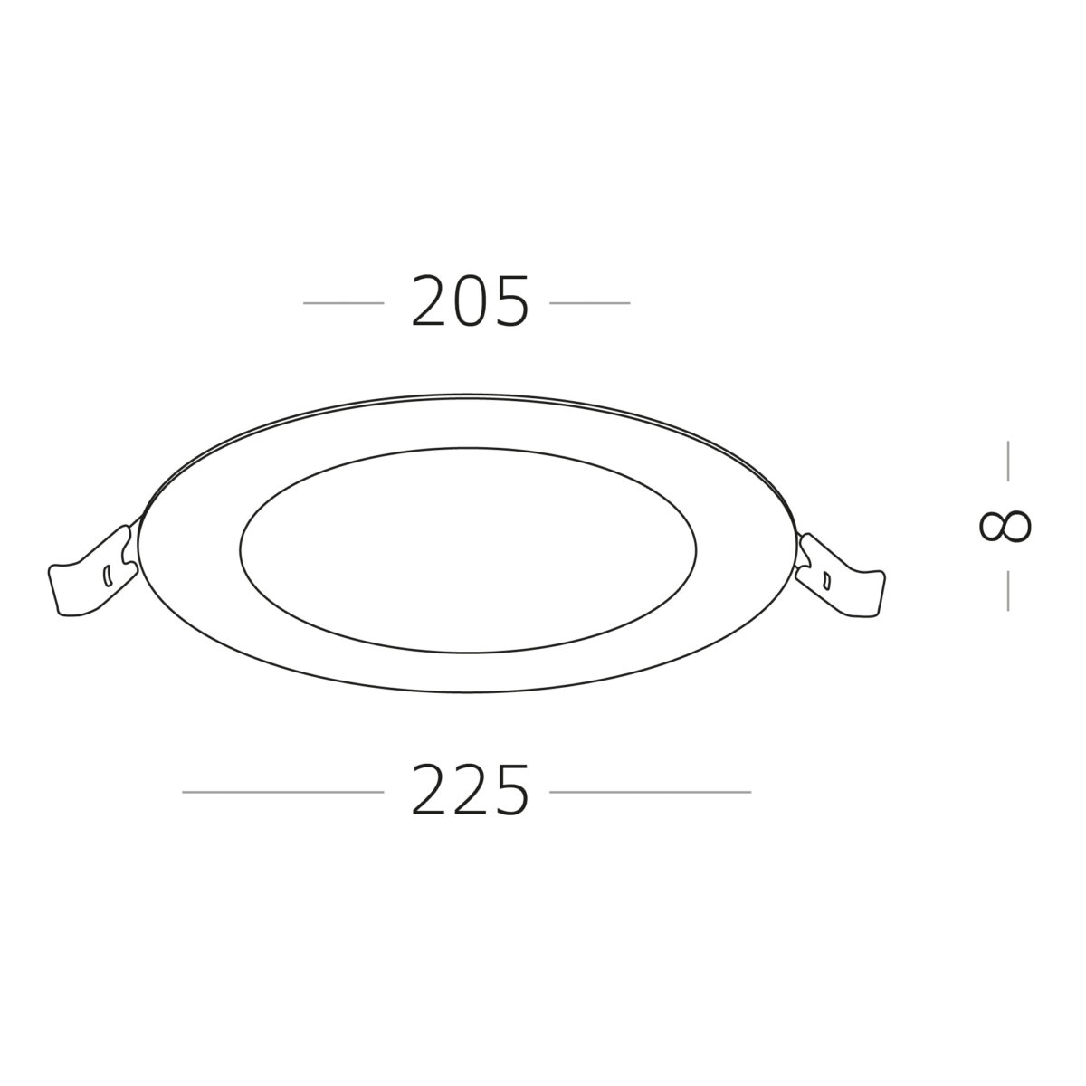 ST209.548.18 Св-к встр. Белый LED 1*18W 4000K 1 350Lm Ra80 110° IP20 D225xH8 90-265V Встраиваемые светильники — изображение 5