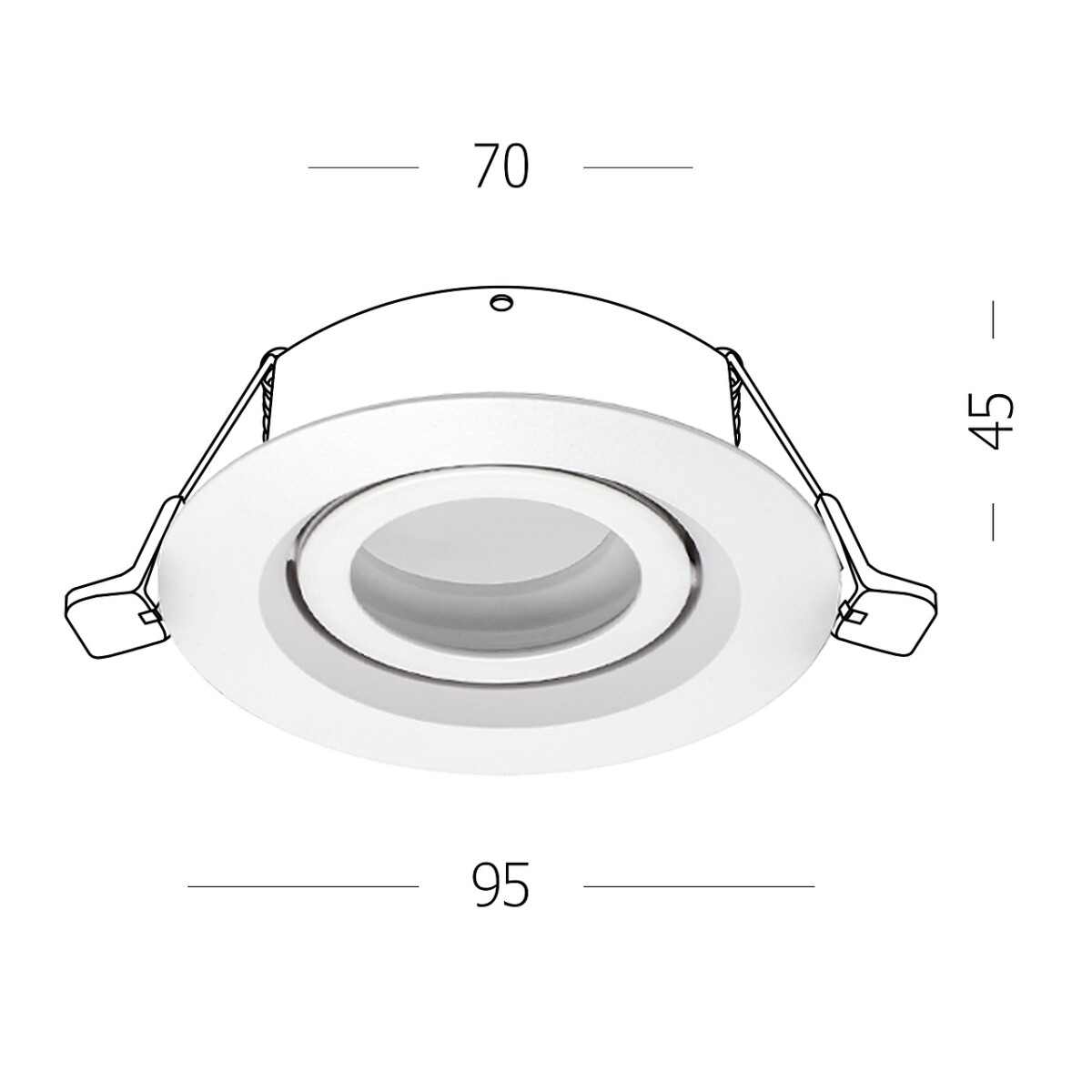 в наличии ST255.508.01 Св-к встр. Белый GU10 1*50W IP65 D95xH45 220V Без ламп Встраиваемые светильники - купить в интернет-магазине Светильники Торг