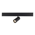 ST357.436.12 Магнитный трековый светильник ZOOM Черный LED 1*12W 3000K Lm Ra90 10-55° IP20 D50xH160 SKYLINE 48