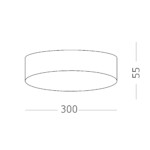 ST606.532.36 Светильник потолочный Белый LED 1*36W 3000K 3 240Lm Ra>90 120° IP20 D300xH55 180-240V Накладные светильники — изображение 2
