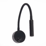 ST653.431.01 Светильник настенный ST-Luce Черный/Черный LED 1*3W 3000K Настенные светильники — изображение 2