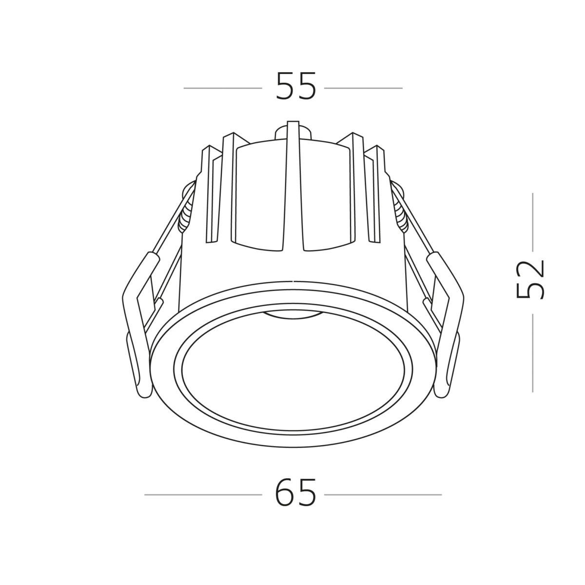 ST757.548.10R Св-к встр. Белый LED 1*10W 60° IP20 D65xH52 85-265V В комплекте Встраиваемые светильники — изображение 2