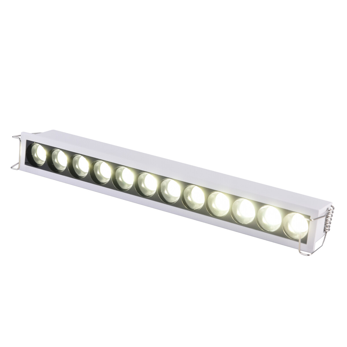 ST762.532.12 Св-к встр. белый LED 1*12W 3000K 1 200Lm Ra 24° IP20 L240xW30xH36 170-240VV Встраиваемые светильники — изображение 1