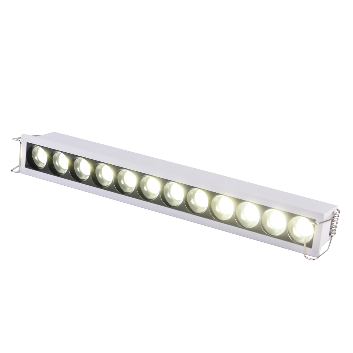 ST762.542.12 Св-к встр. белый LED 1*12W 4000K 1 200Lm Ra 90 24° IP20 L240xW30xH36 170-240V Встраиваемые светильники — изображение 1