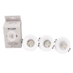 ST905.508.01_3 Светильник встраиваемый со сменным модулем ST-Luce белый/прозрачный LED 1*5.5W 4000K Встраиваемые светильники