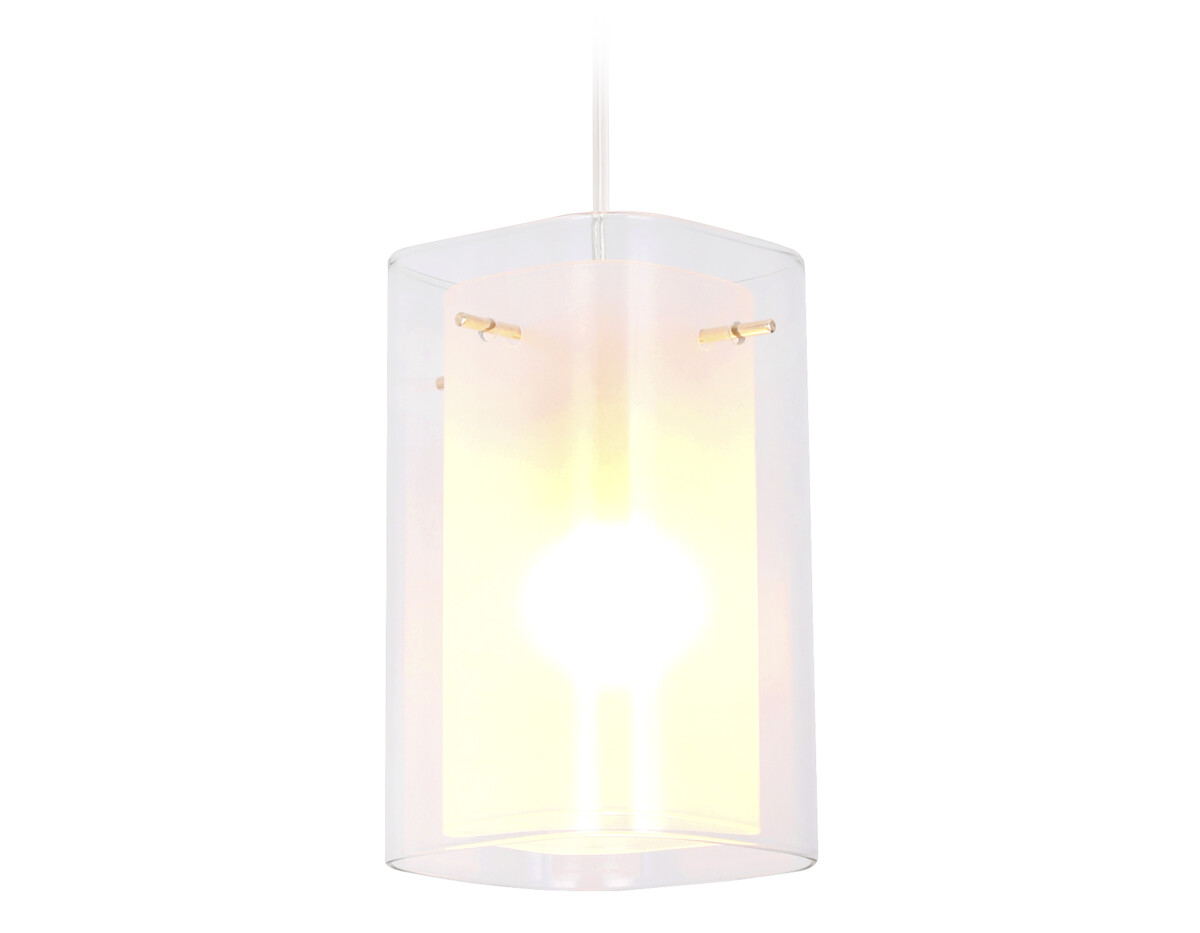 TR3680 GD/CL/FR золото/прозрачный/белый матовый E14 max 40W D110*950 — изображение 1