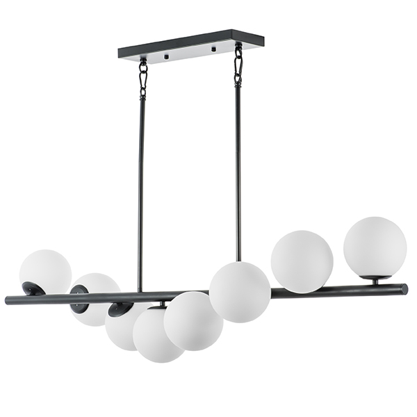 в наличии 815187 Люстра CROCO 8х40W E14 ЧЕРНЫЙ МАТОВЫЙ - купить в интернет-магазине Светильники Торг