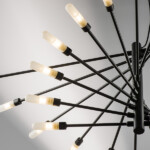 в наличии 733247 Люстра RAGNO 24х40W G9 ЧЕРНЫЙ МАТОВЫЙ - купить в интернет-магазине Светильники Торг