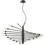 в наличии 733247 Люстра RAGNO 24х40W G9 ЧЕРНЫЙ МАТОВЫЙ - купить в интернет-магазине Светильники Торг