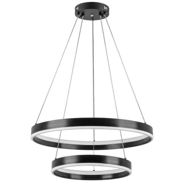 в наличии 736427 Люстра ROTONDA 165W LED 5040LM 120G ЧЕРНЫЙ 3000-6000K - купить в интернет-магазине Светильники Торг