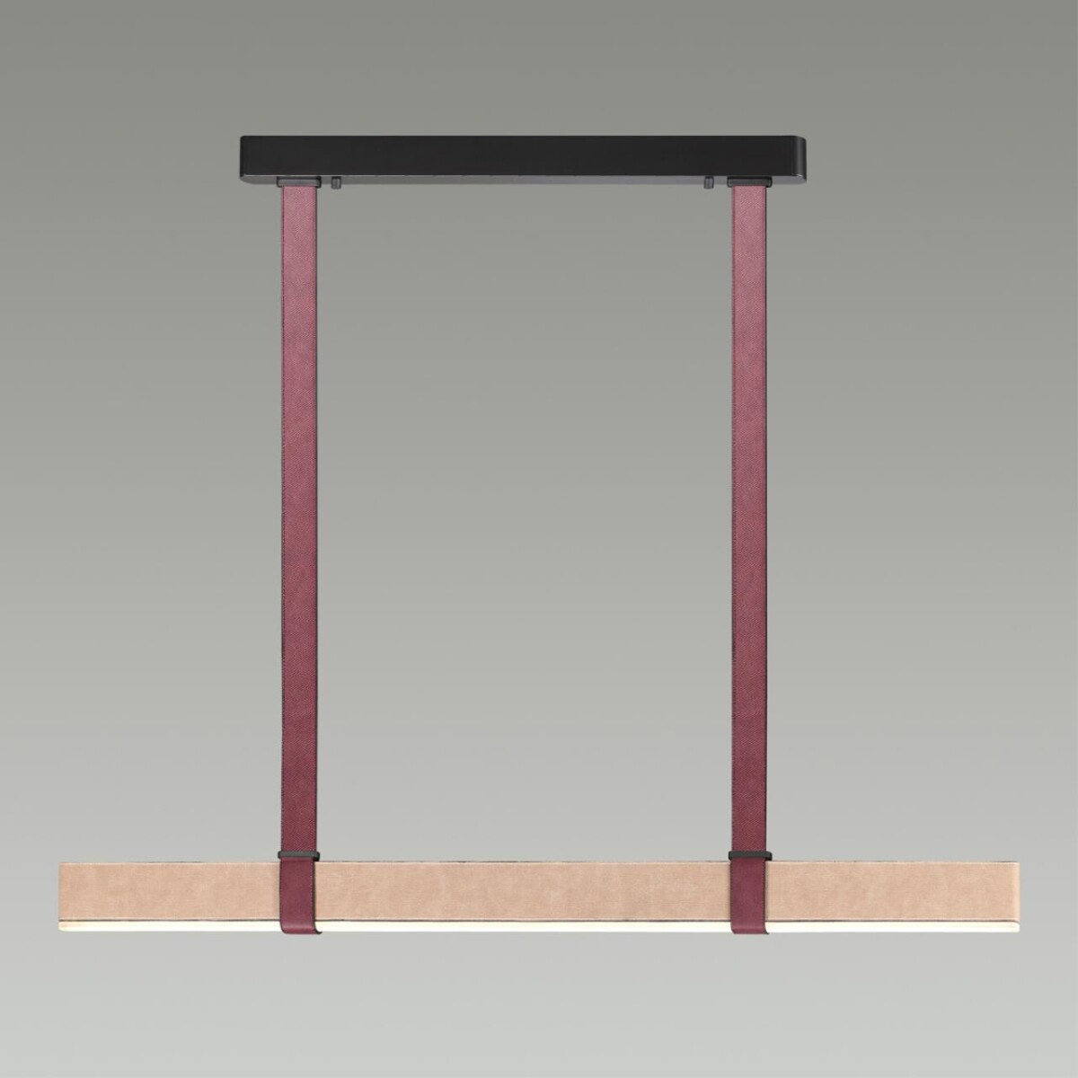 6630/36L HIGHTECH ODL24 000 металл/эко-кожа/ткань/акрил черный/бордовый/бежевый Подвесной светильник IP20 LED 36W 3000K 220V VINCENT — изображение 4